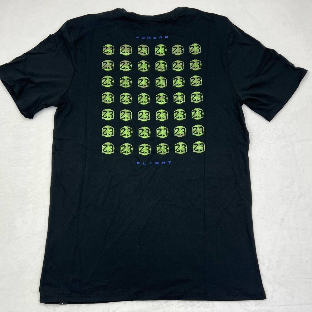 Air Jordan 23 Shirt Men Extra Large Black‎ Jumpman Flight Short Sleeve New XL